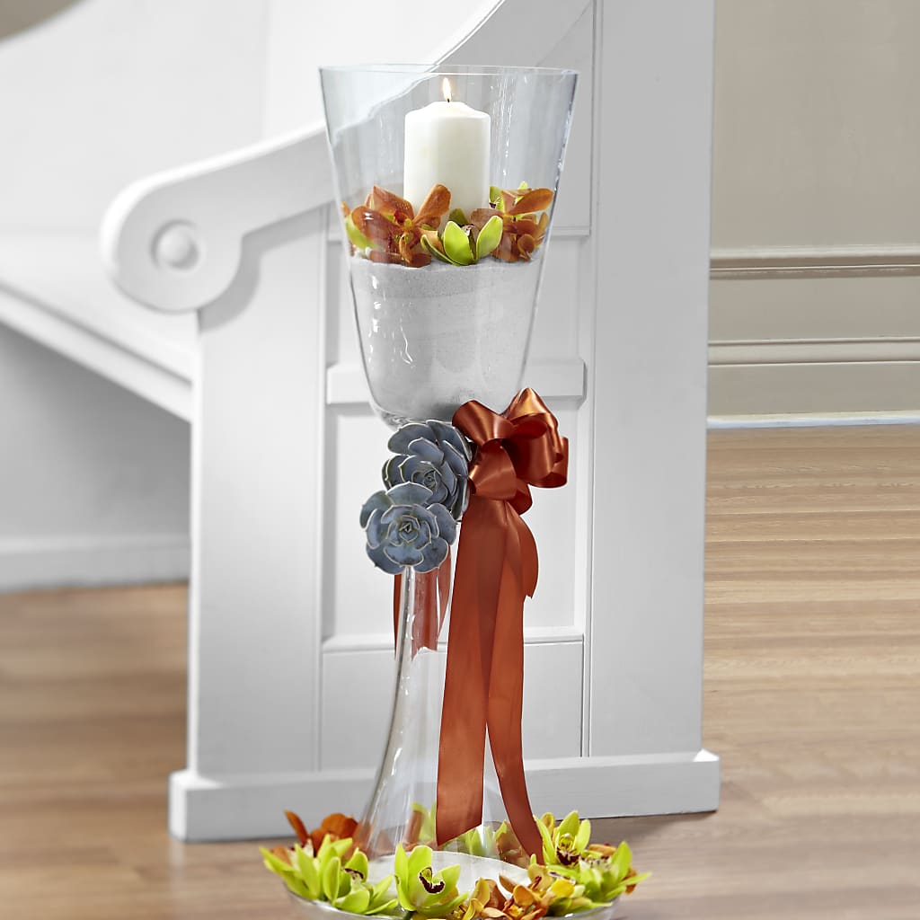 Matrimony Pew Decor – Thompson Country Florist, Wintersville OH