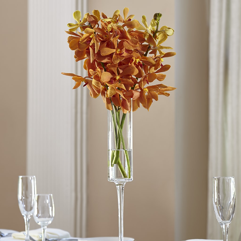 Orange Mokara Bouquet – Thompson Country Florist, Wintersville OH