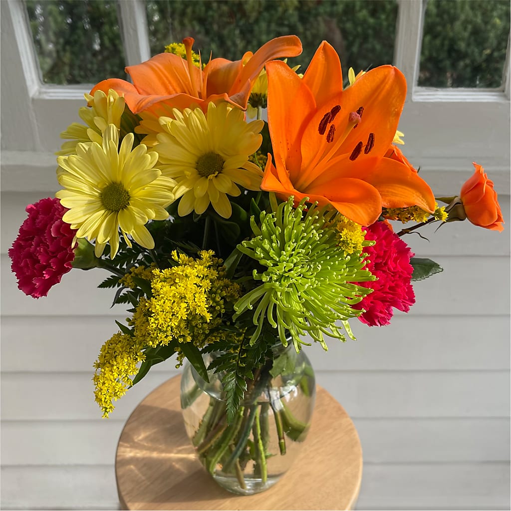 Bold & Bright – A Florist Original –  Thompson Country Florist, Wintersville OH