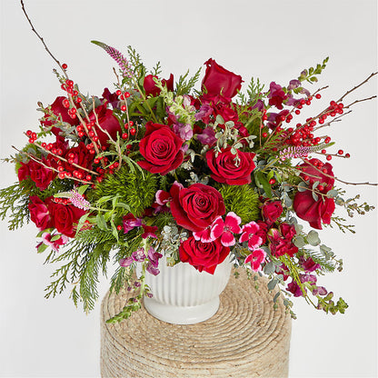 Big Red Bow Bouquet –  Thompson Country Florist, Wintersville OH