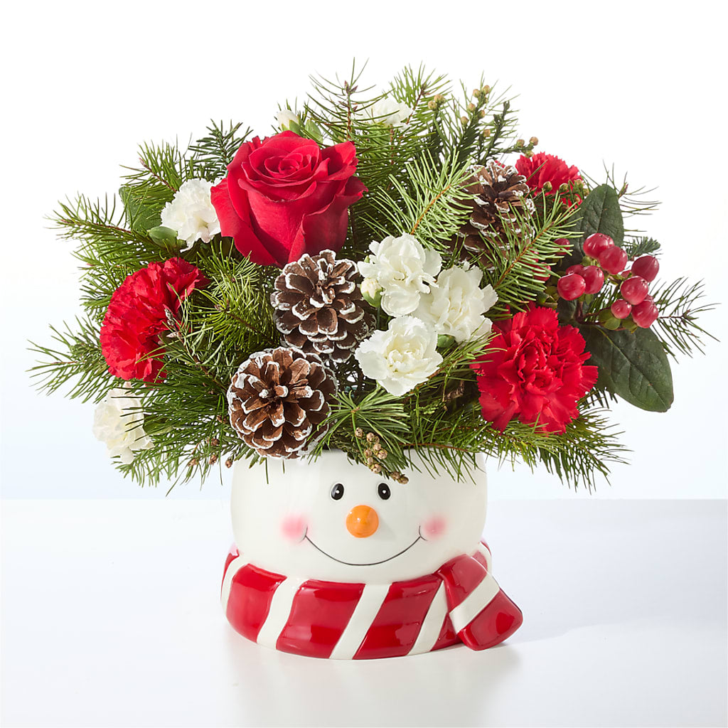 Jolly Snowman Bouquet –  Thompson Country Florist, Wintersville OH
