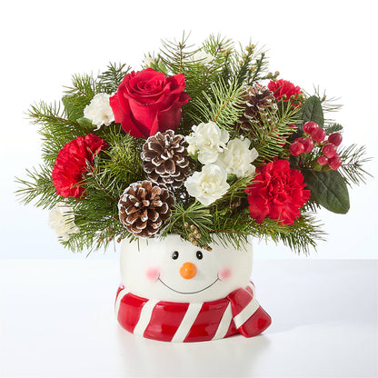 Jolly Snowman Bouquet –  Thompson Country Florist, Wintersville OH