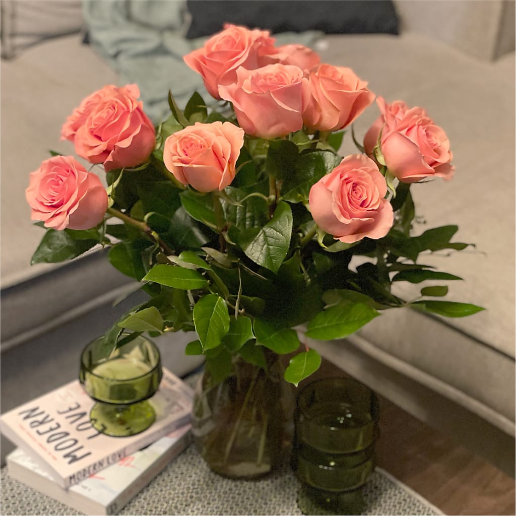 Long Stem Pink Rose Bouquet –  Thompson Country Florist, Wintersville OH