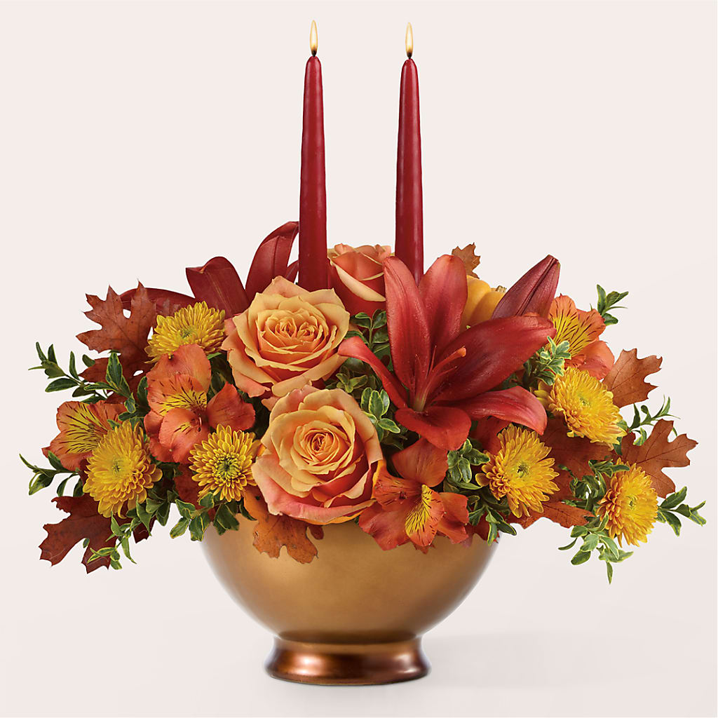 Harvest Table Centerpiece –  Thompson Country Florist, Wintersville OH
