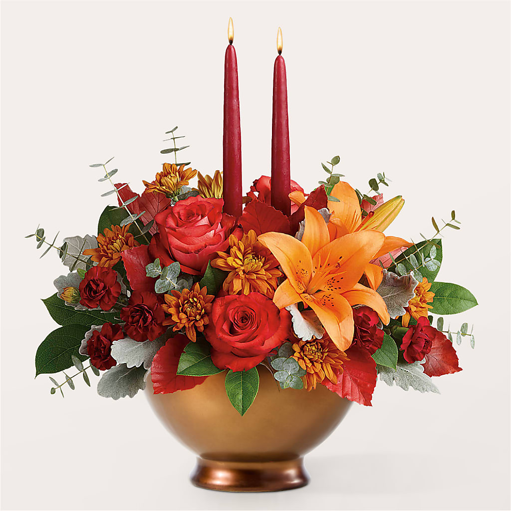 Fruits of Fall Centerpiece –  Thompson Country Florist, Wintersville OH