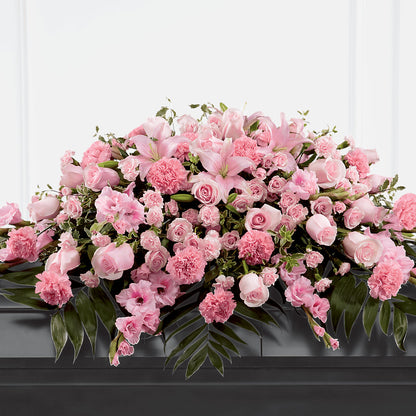 Garden of Comfort Casket Spray (Standard) –  Thompson Country Florist, Wintersville OH
