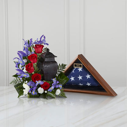 Patriotic Tribute Arrangement –  Thompson Country Florist, Wintersville OH