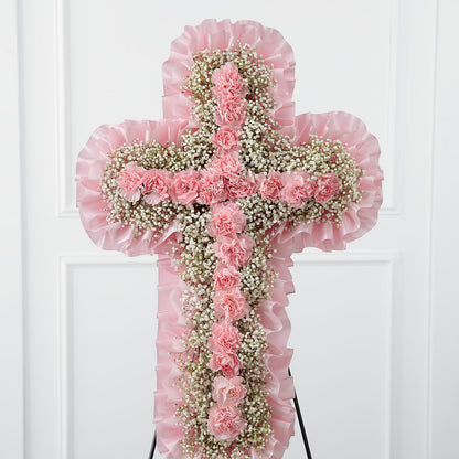 Angel's Cross Easel –  Thompson Country Florist, Wintersville OH