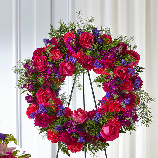 Calming Colors Wreath –  Thompson Country Florist, Wintersville OH