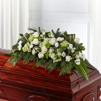 Hopeful Gesture Casket Spray –  Thompson Country Florist, Wintersville OH