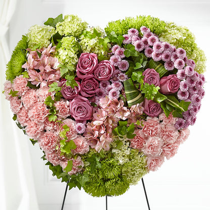 Heartwarming Standing Heart –  Thompson Country Florist, Wintersville OH