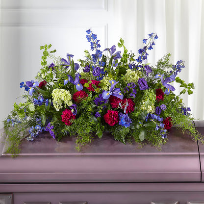 Always Treasured Casket Spray –  Thompson Country Florist, Wintersville OH