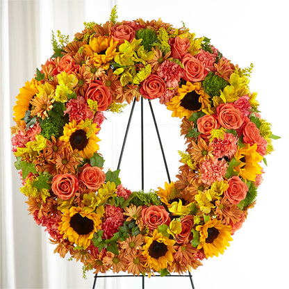 Autumnal Memories Wreath (Standard) –  Thompson Country Florist, Wintersville OH