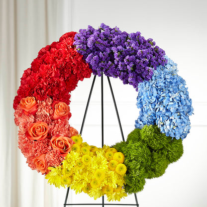 Circle of Love Wreath –  Thompson Country Florist, Wintersville OH