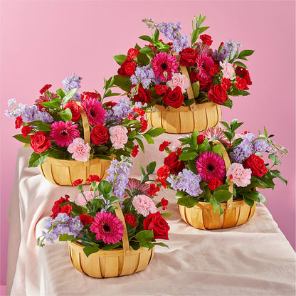 Pink Picnic Basket –  Thompson Country Florist, Wintersville OH