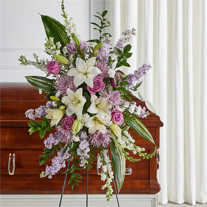Grateful Hearts Standing Spray –  Thompson Country Florist, Wintersville OH
