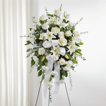 With Care Standing Spray –  Thompson Country Florist, Wintersville OH