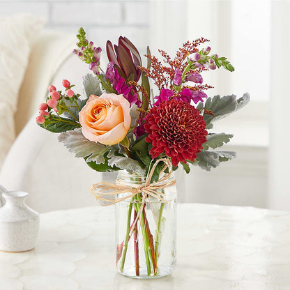 Moody Hues Bouquet –  Thompson Country Florist, Wintersville OH