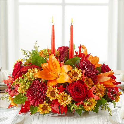 Autumn's Embrace Centerpiece –  Thompson Country Florist, Wintersville OH