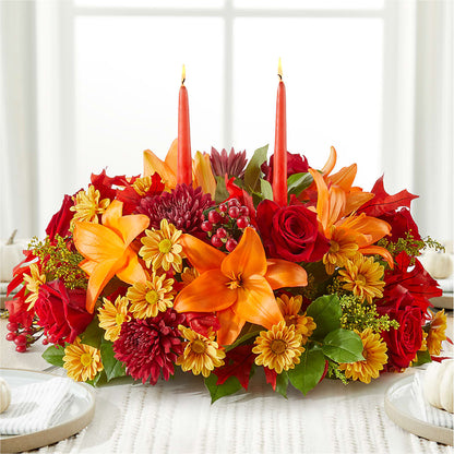 Autumn's Embrace Centerpiece –  Thompson Country Florist, Wintersville OH