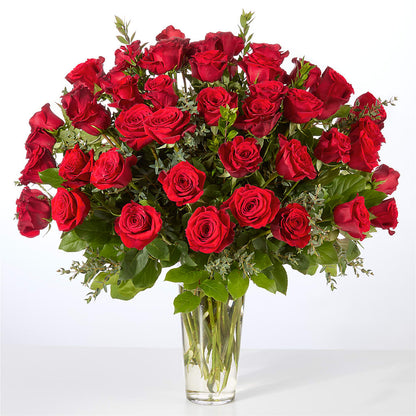 Forever Yours Fifty Stem Red Rose Bouquet –  Thompson Country Florist, Wintersville OH