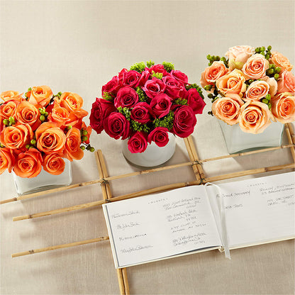 Dawn Rose Centerpiece –  Thompson Country Florist, Wintersville OH